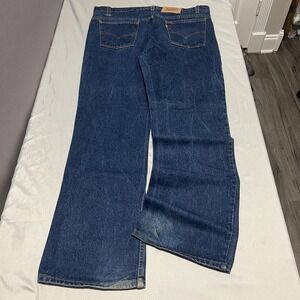 Vintage Levis 517 Orange Tab Jeans Mens 40x32 Dark Wash Bootcut Made in USA 1995